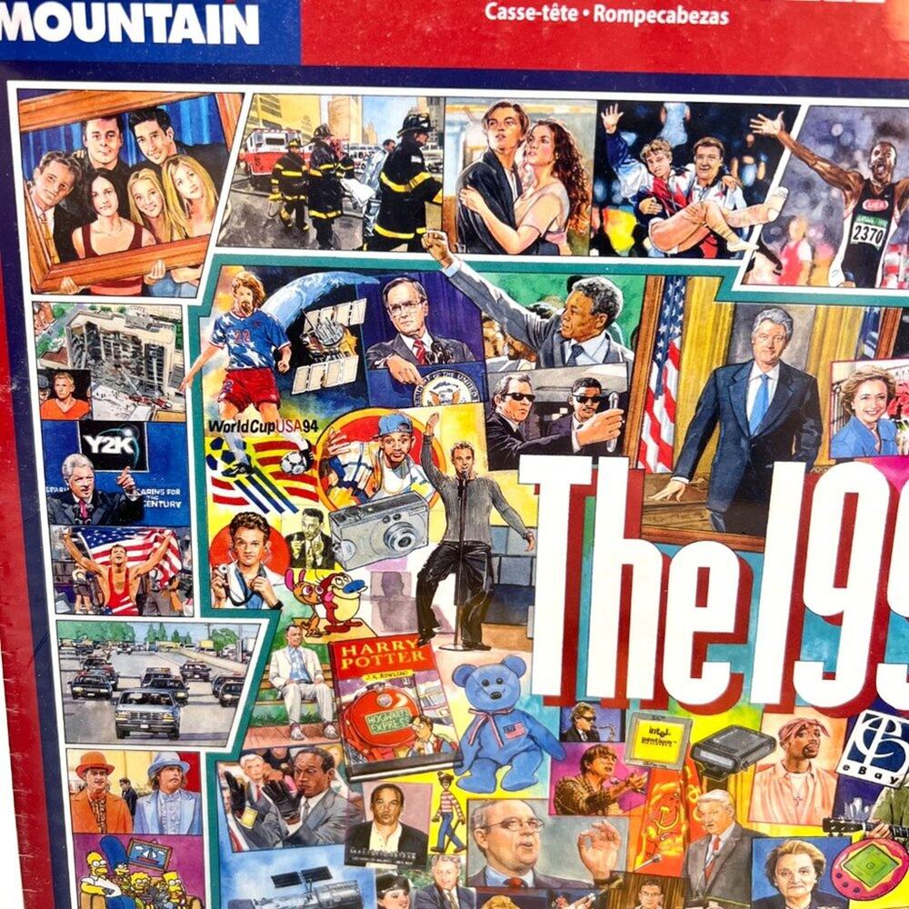 New White Mountain The 90s 1000 Piece Puzzle - Picture 5 of 7
